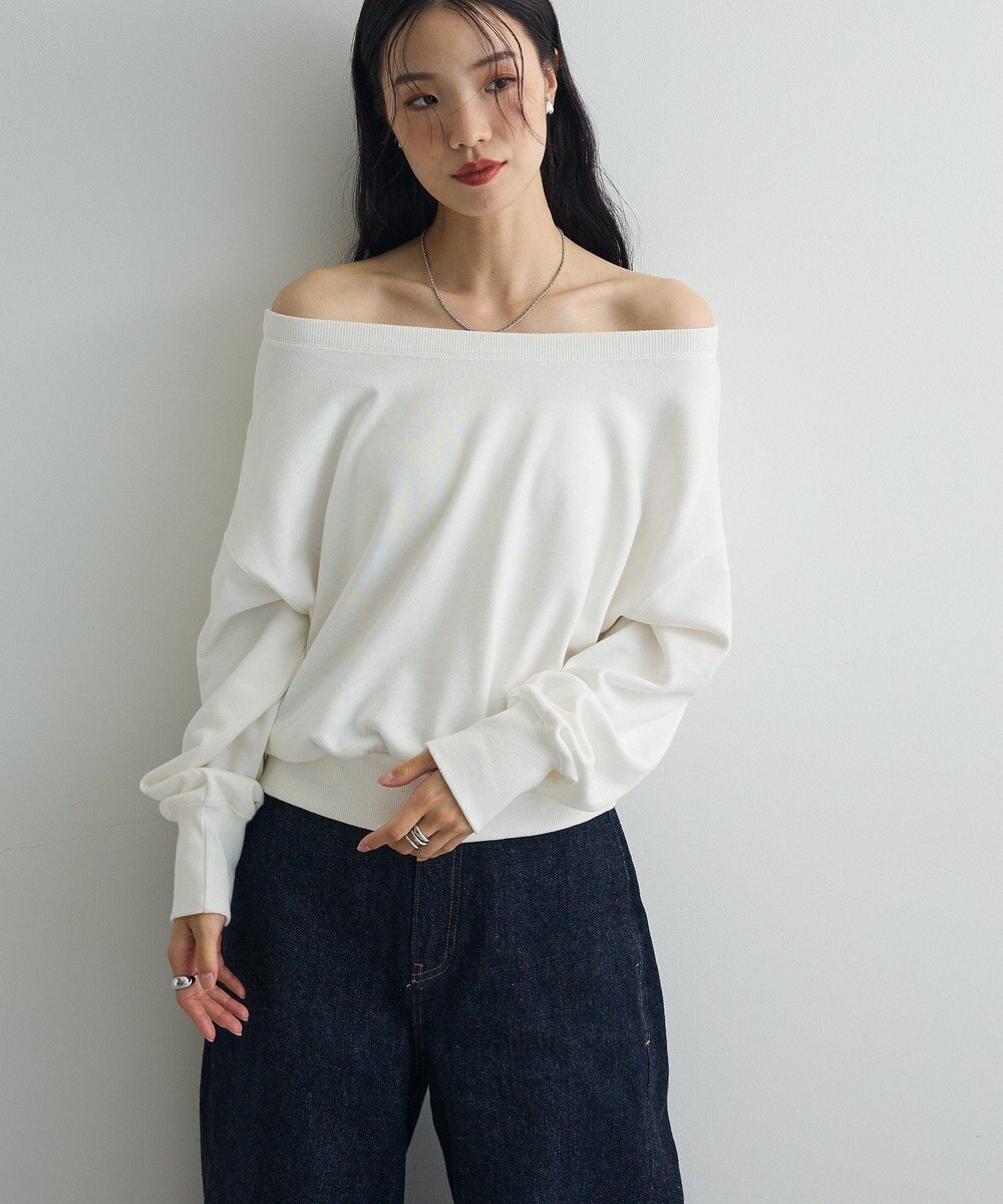 Green Parks オフショルスウェット 