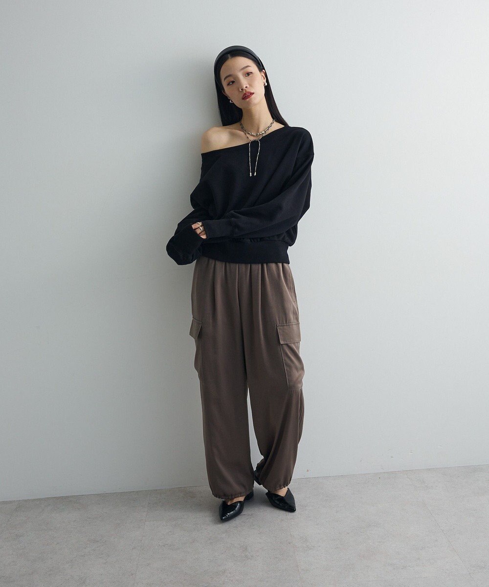 Green Parks オフショルスウェット 