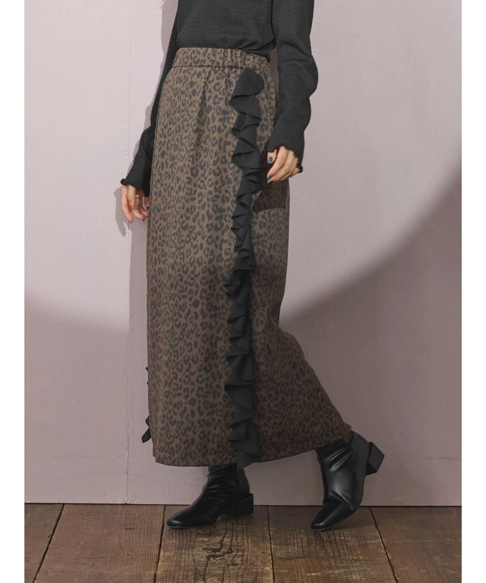 Green Parks ■ＥＳＣＡＲ　サイドラッフルナロースカート 