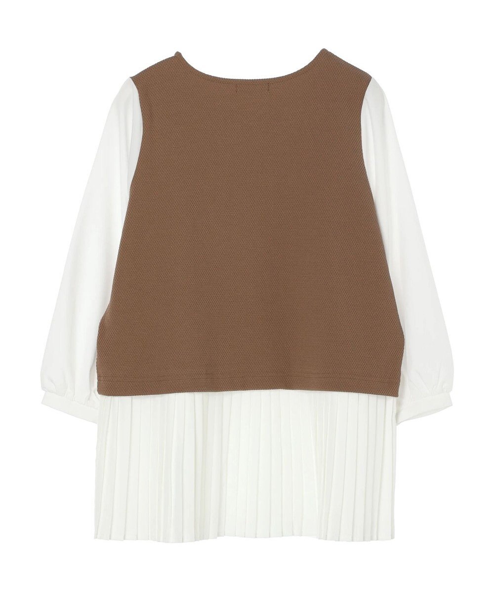 earth music&ecology プリーツドッキングプルオーバー 