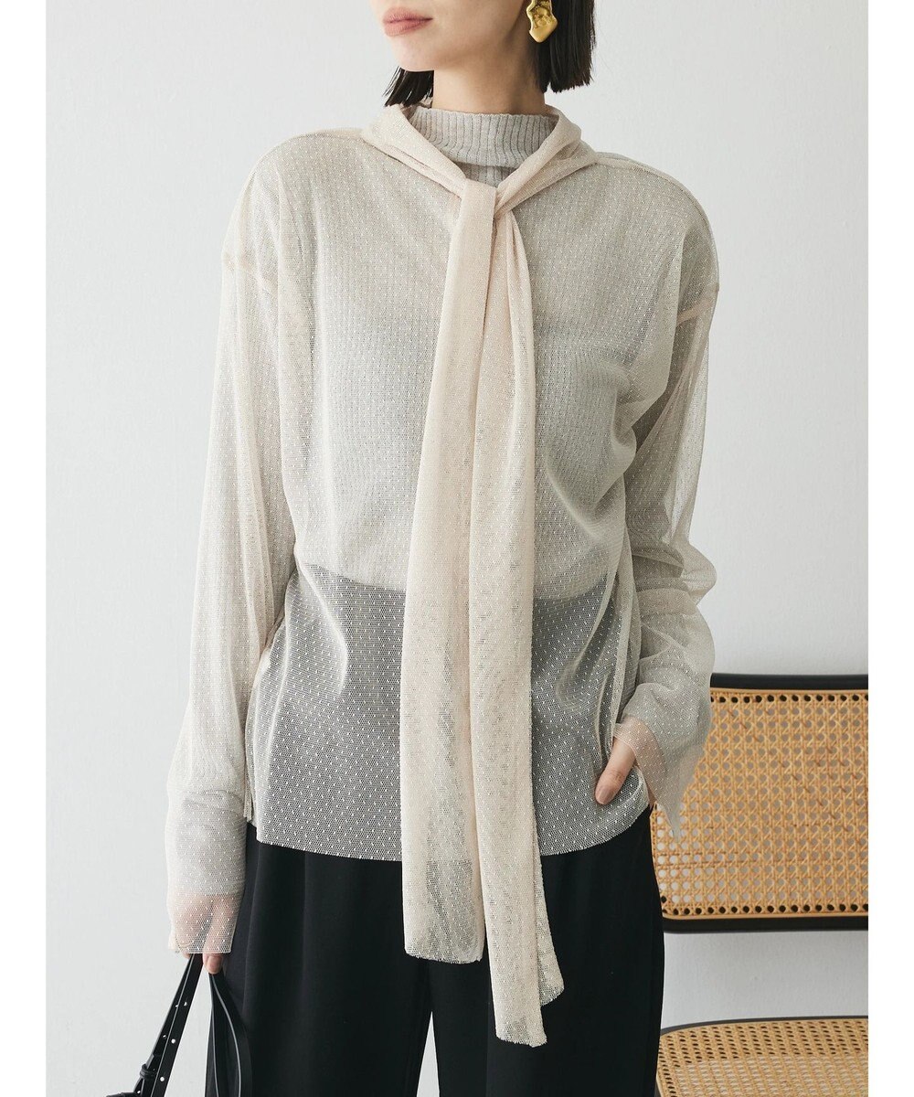 Green Parks AnriettMusee ドットチュール２ＷＡＹボウタイブラウス 