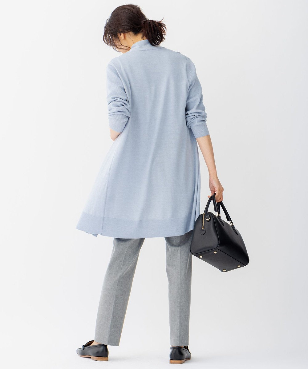 23区 サステナブルウール ショールカラー カーディガン 