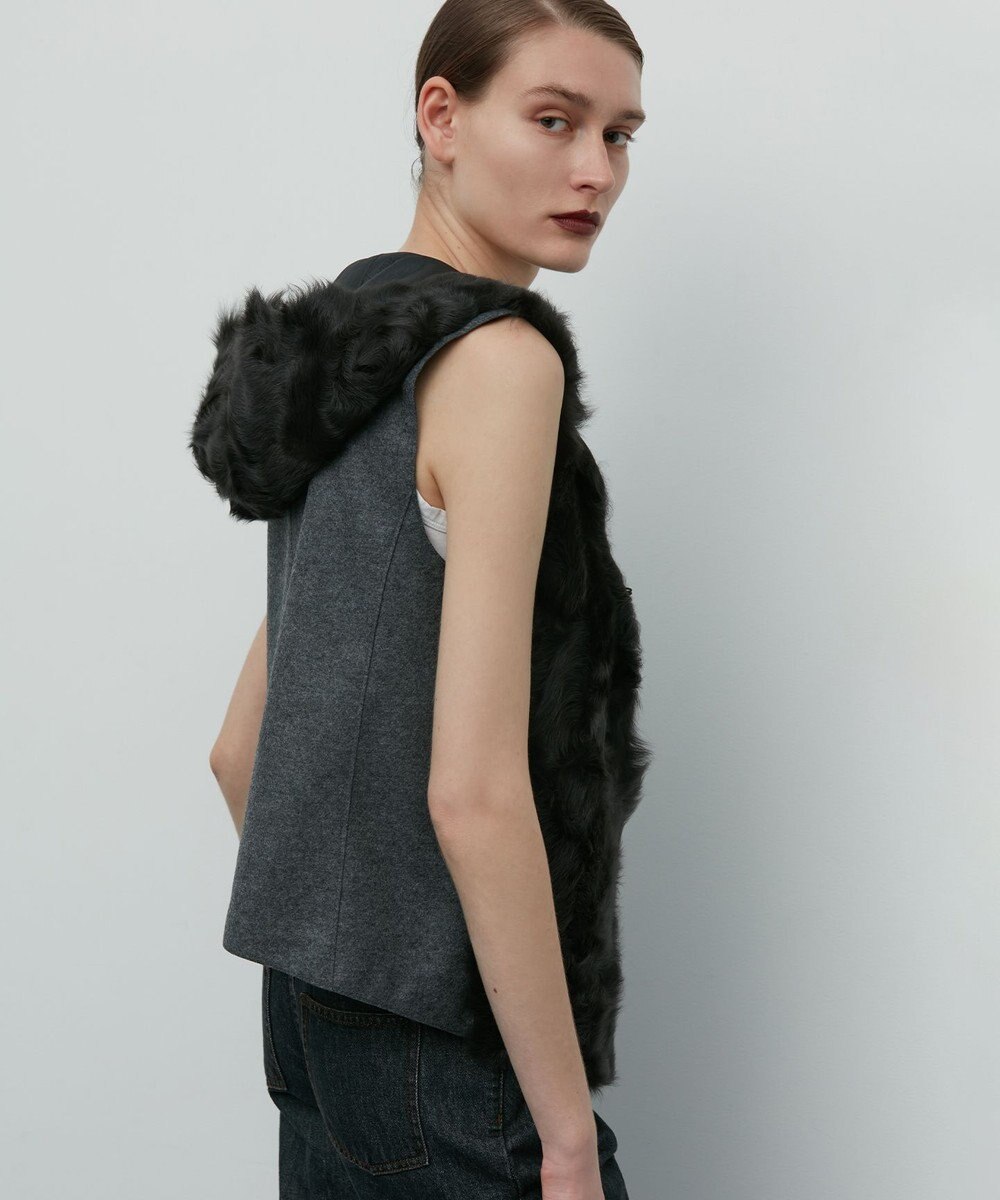 BEIGE， CLAWLEY / ファー ジレ 