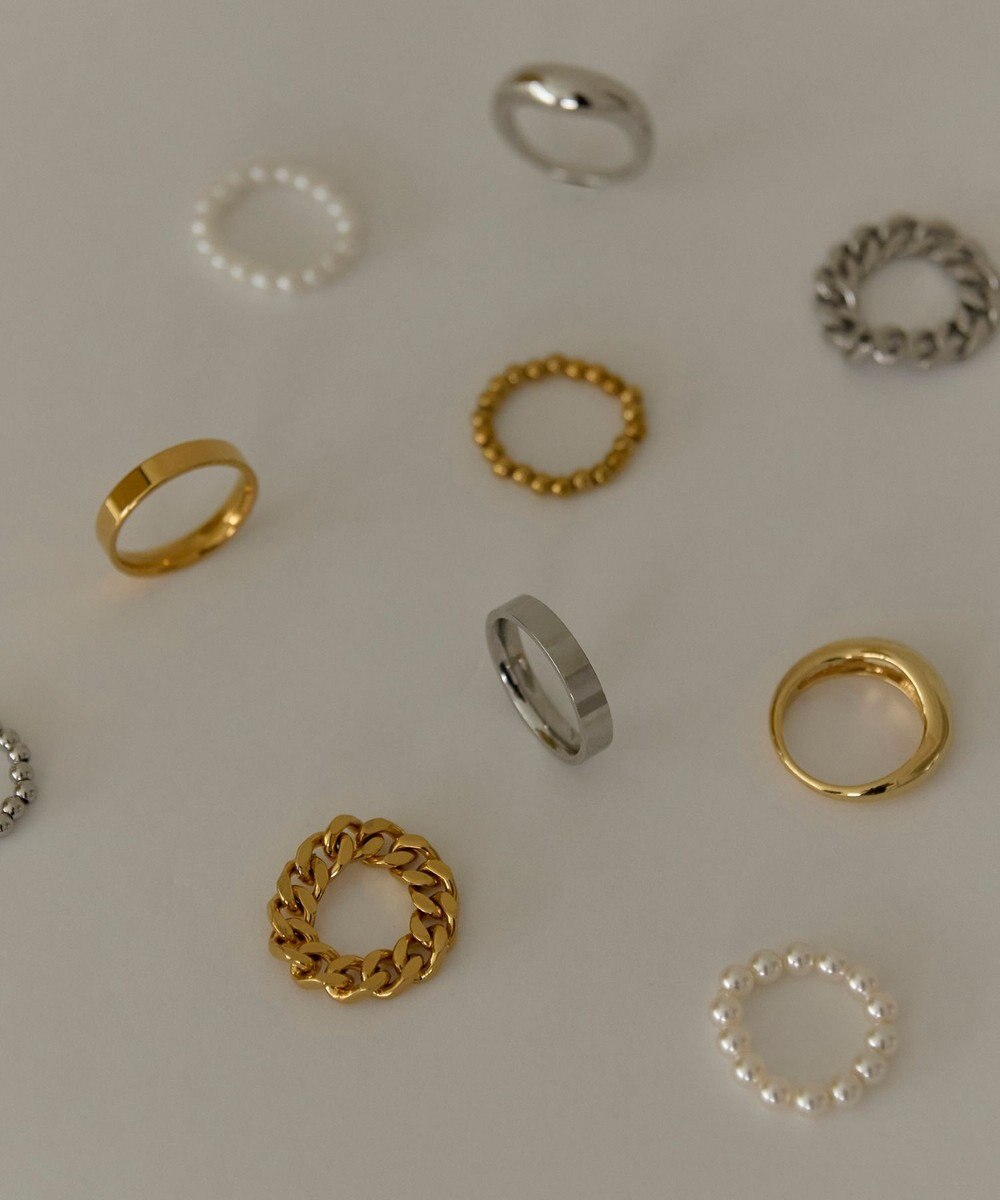 Phoebe 【伸びるリング・金属アレルギー対応】バブルフィットリング　ゴールド 