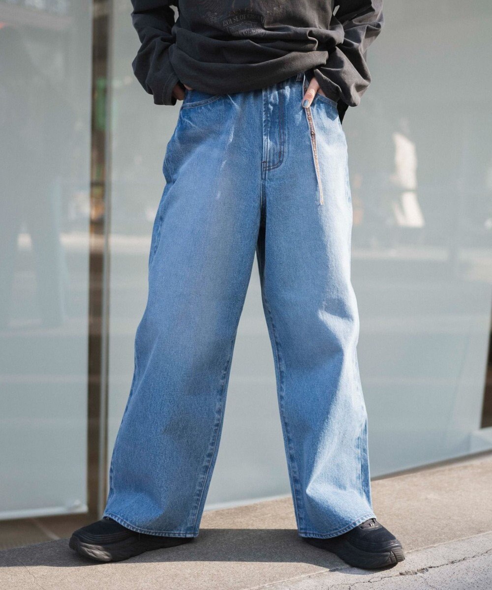 WEGO 【ユニセックス着用ITEM/】スーパーバギージーンズ 