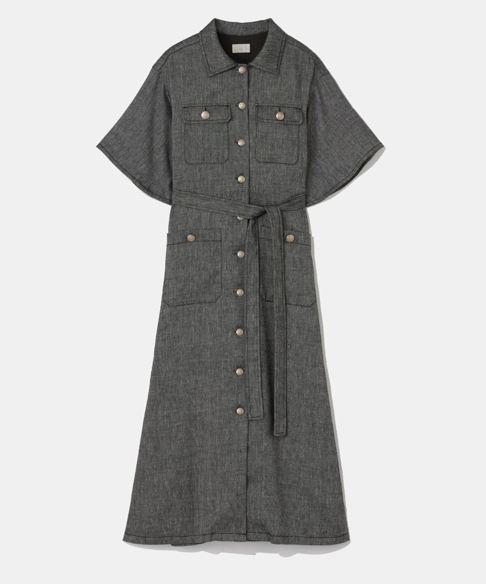 GRACE CONTINENTAL リネンデニムライクワンピース 