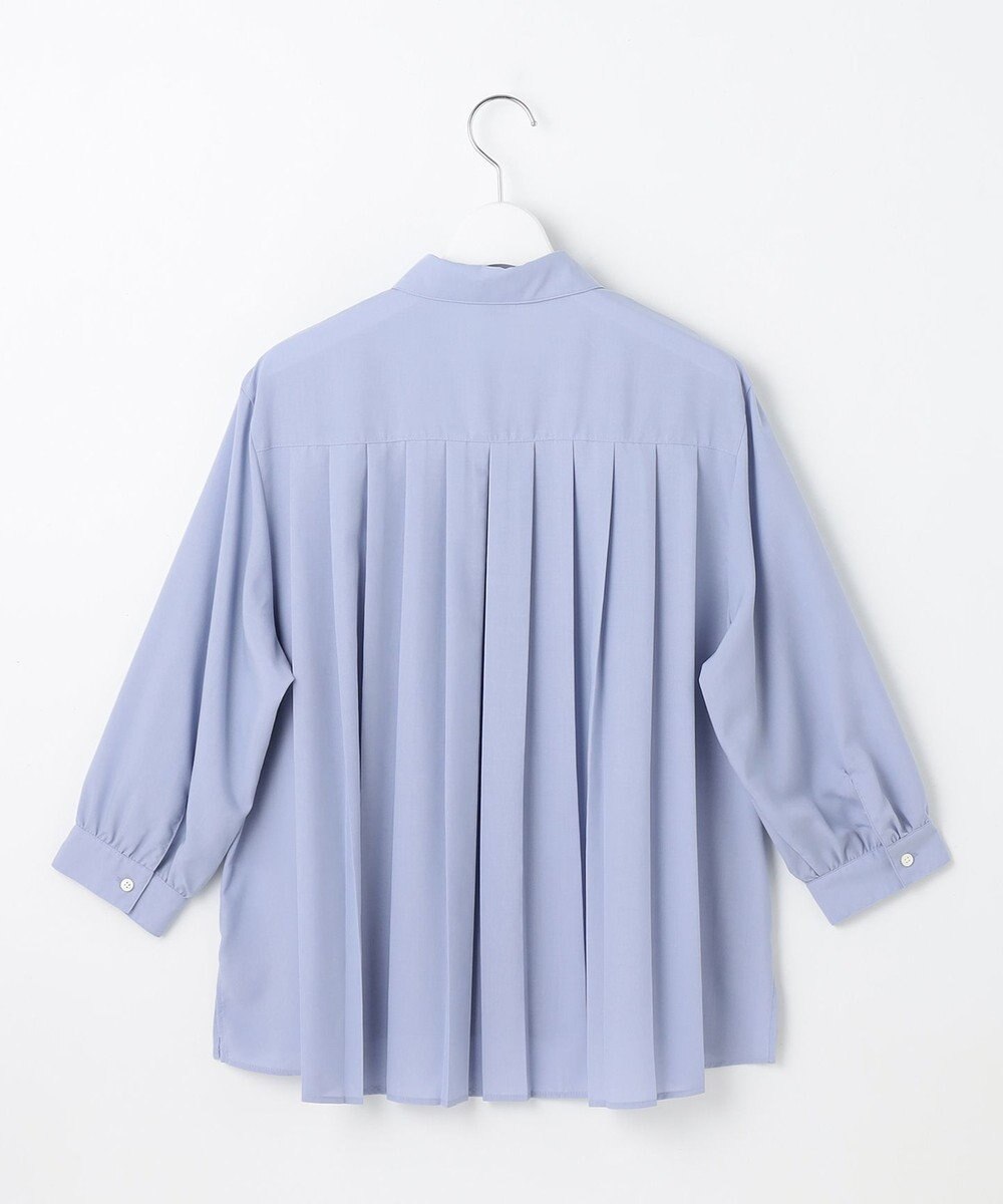 J.PRESS LADIES 【洗える】スパンローン バックプリーツ ブラウス 