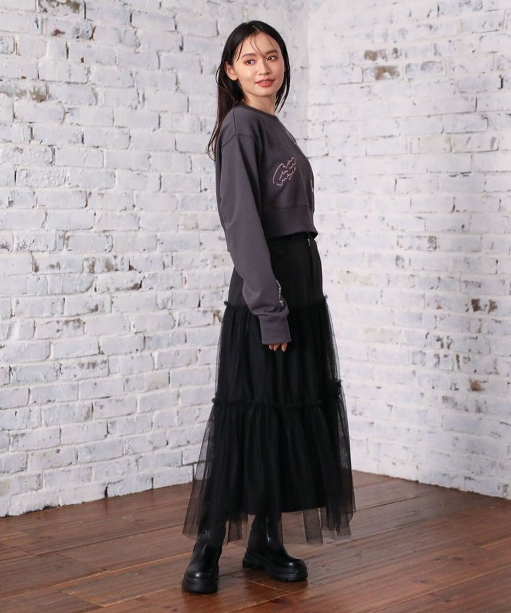 Green Parks ・ＥＬＥＮＣＡＲＥ　ＤＵＥ　ロゴ刺繍ショートスウェッ 