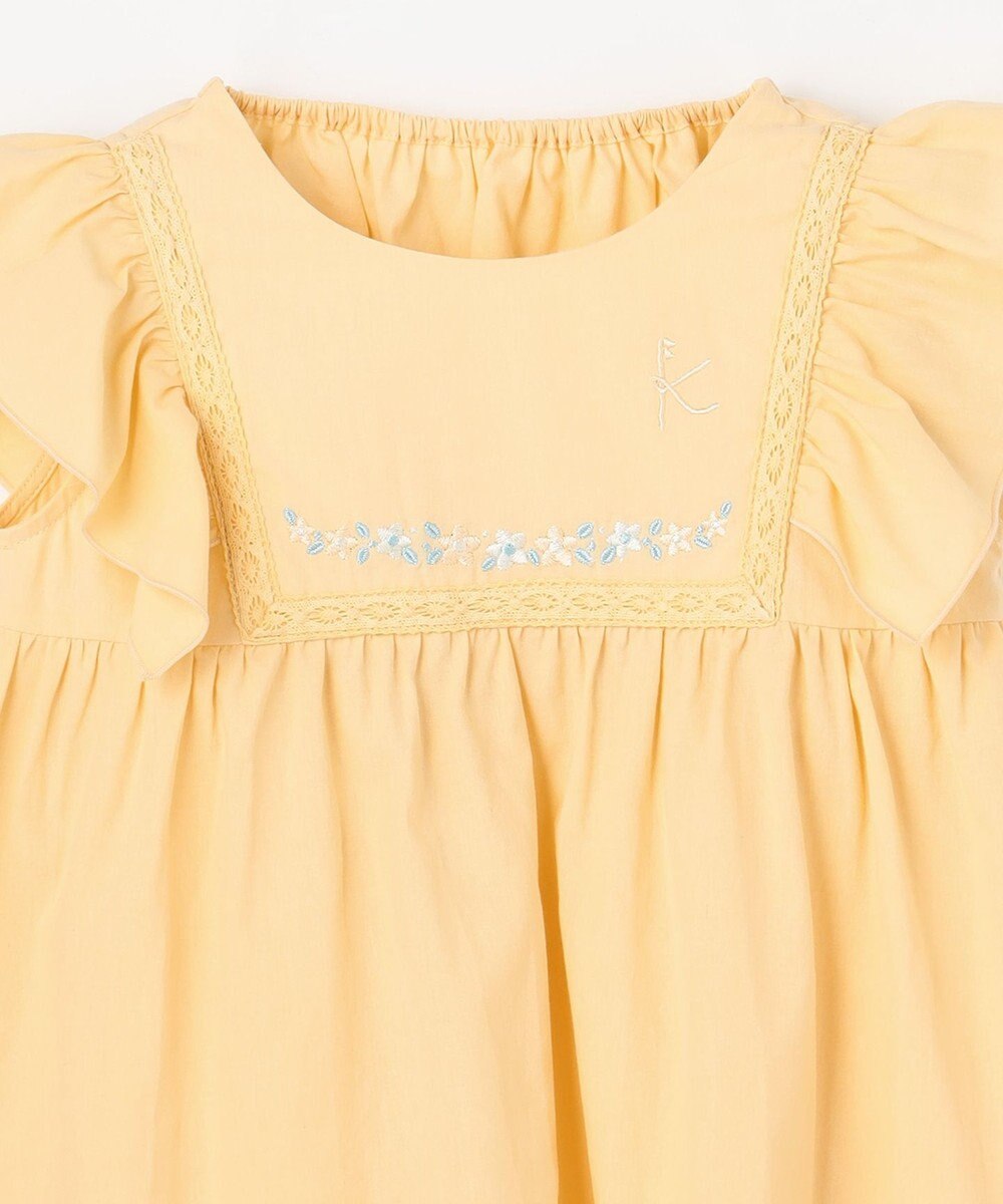 組曲 KIDS 【110-140㎝】 フラワーエンブロイダリーブラウス 