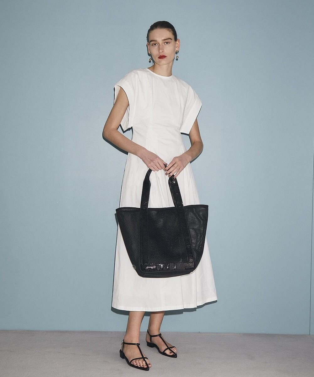 TOPKAPI 【TREASURE TOPKAPI】スパンコール ハンドル メッシュ トート バッグ 