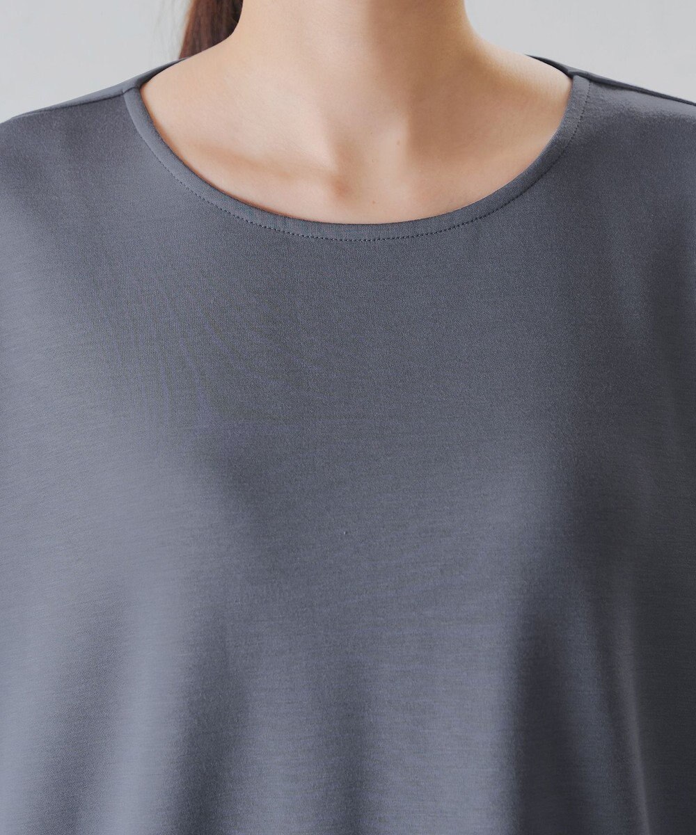 Tiaclasse L 【洗える】袖パールドルマントップス 