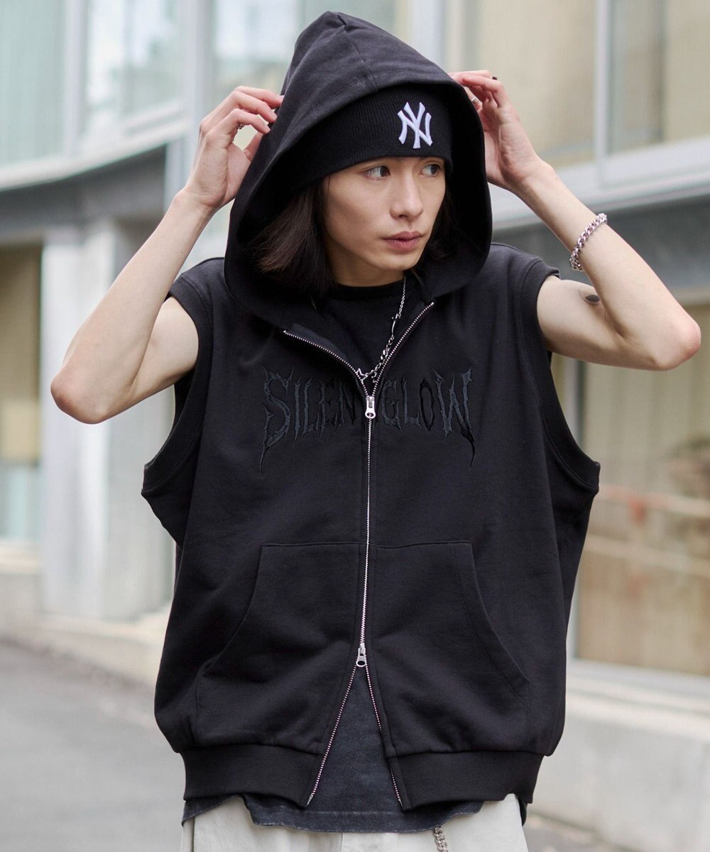 WEGO ノースリZIPパーカー 