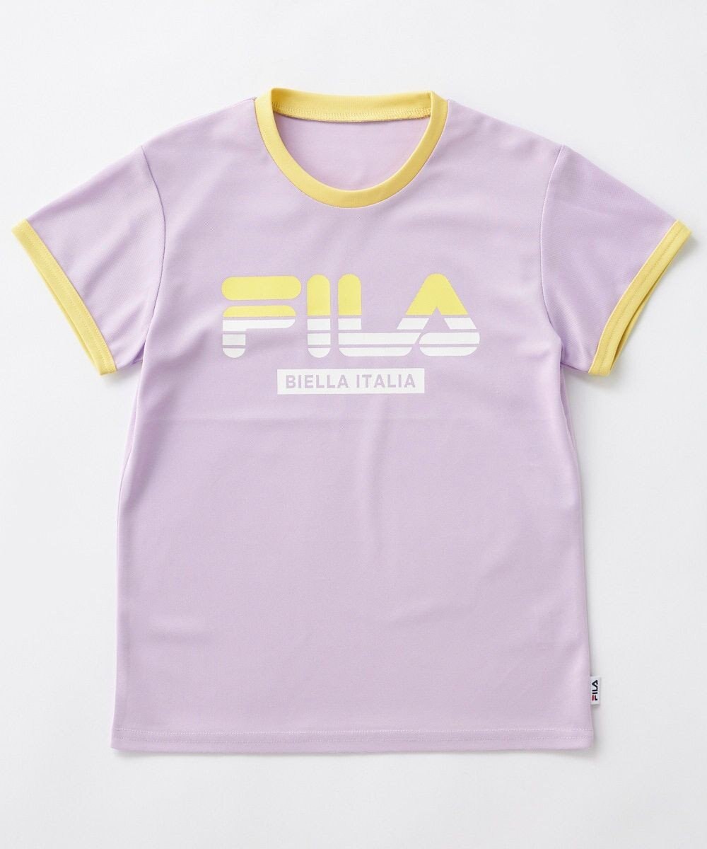 OP／FILA 【FILA】ブランドロゴ半袖リンガーTシャツ 