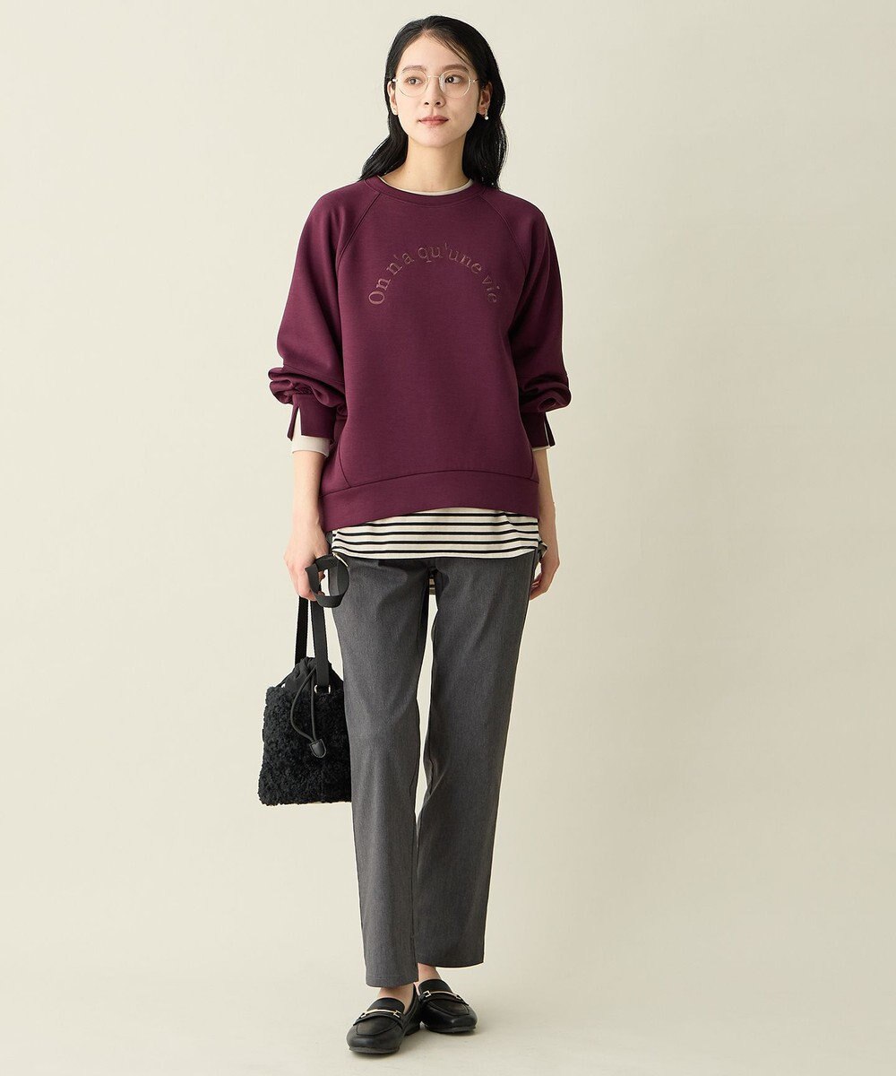 ANY L 【ウエストゴム】7days裏起毛テーパードパンツ 