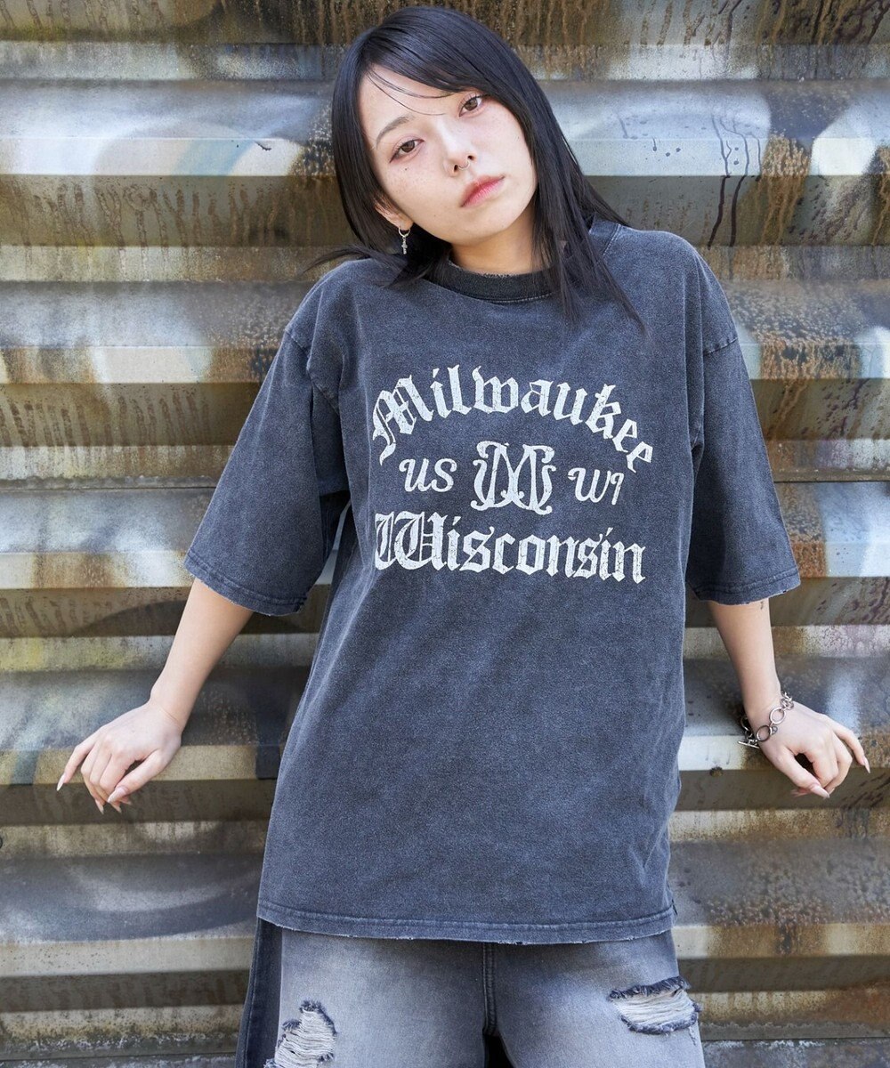 WEGO 【ユニセックス着用ITEM/MLサイズ展開】ブリーチヴィンテージグラフィックT（SS） 