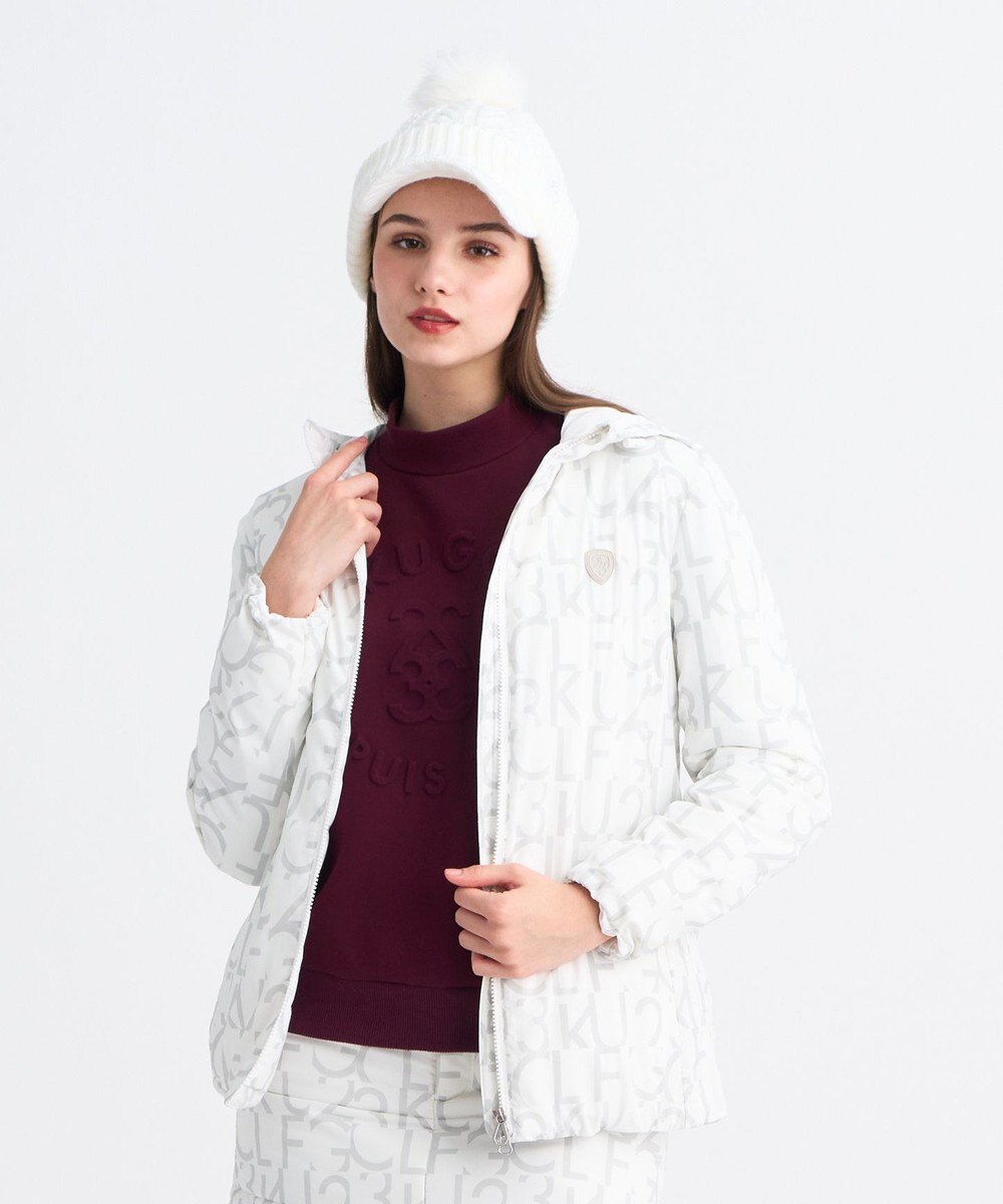 23区GOLF 【WOMEN】中綿ロゴグラフィックブルゾン 