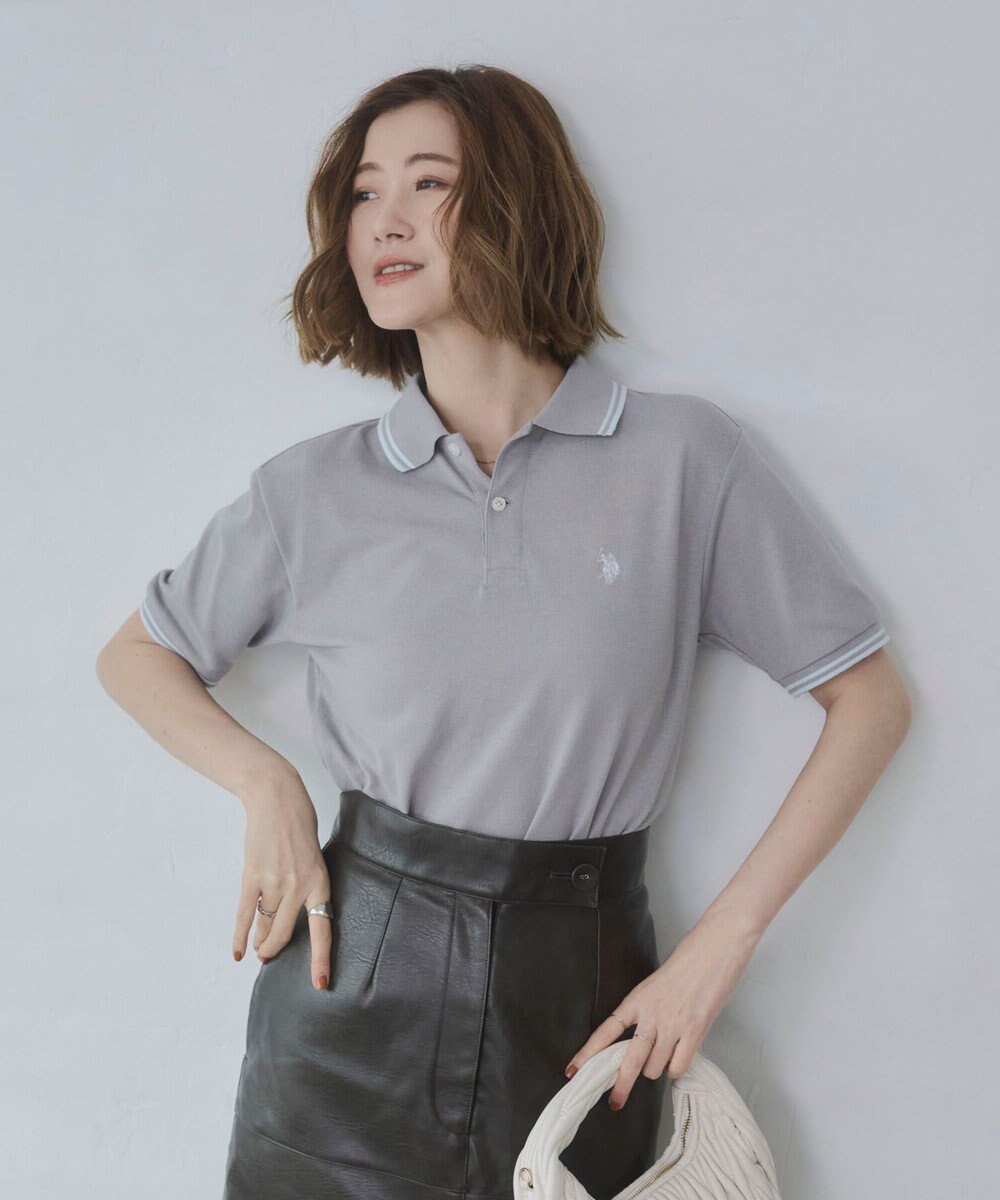 WEGO 【26年春夏新カラー登場/ユニセックス着用ITEM/SMLサイズ展開】U.S. POLO ASSN.別注ラインポロシャツ 