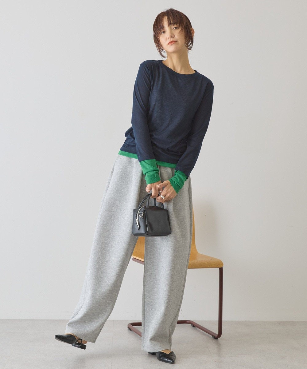 AMERICAN HOLIC 配色シアーレイヤードプルオーバー 