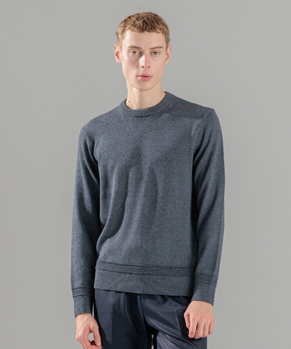 JOSEPH HOMME 【洗える】ハイツイストコード　クルーネックニット 