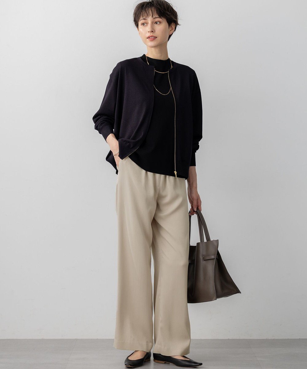 23区 【洗える】オータムシャイニー ニット ブルゾン 