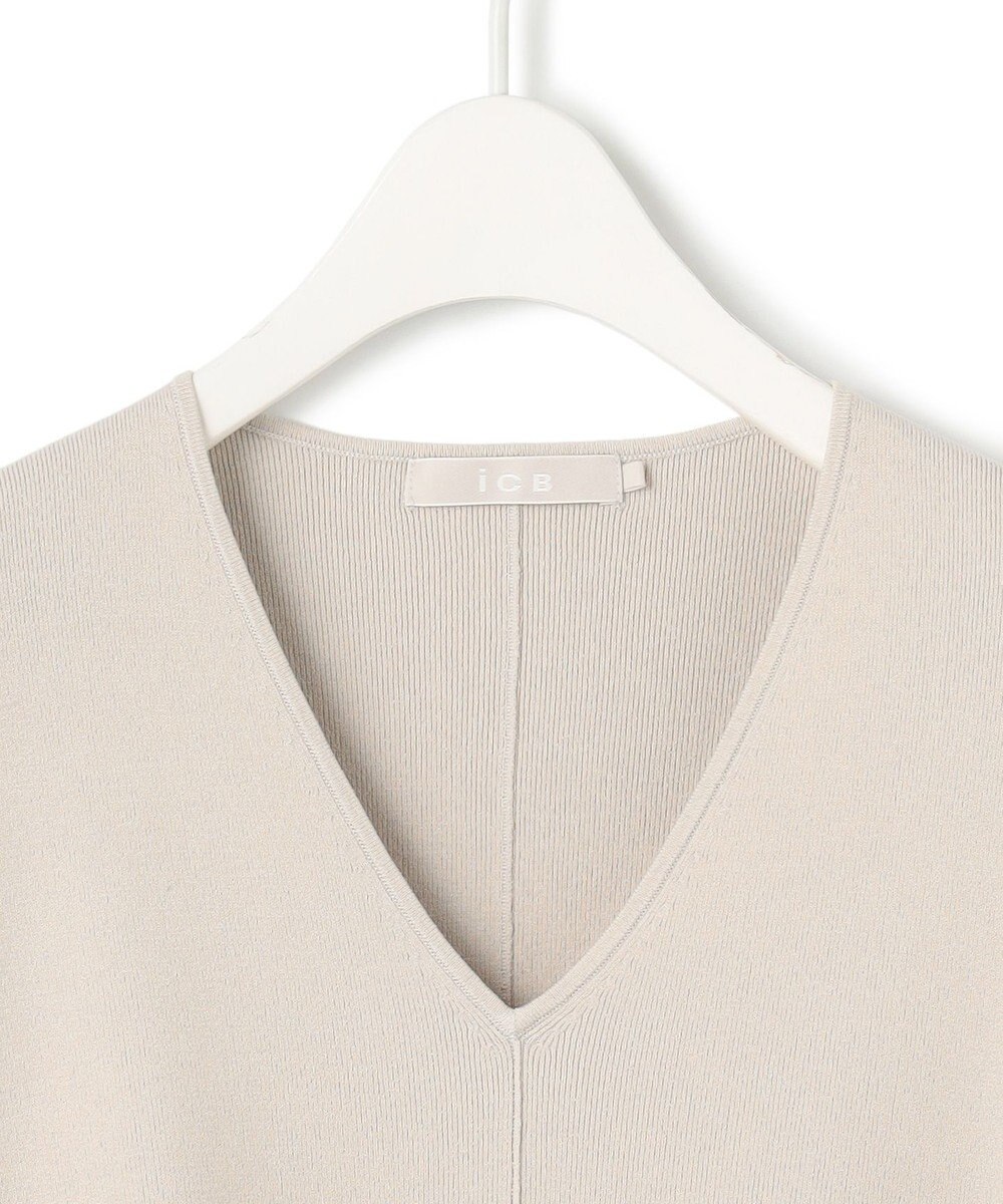 ICB 【洗える】 クロスコンビ Vネックプルオーバー 