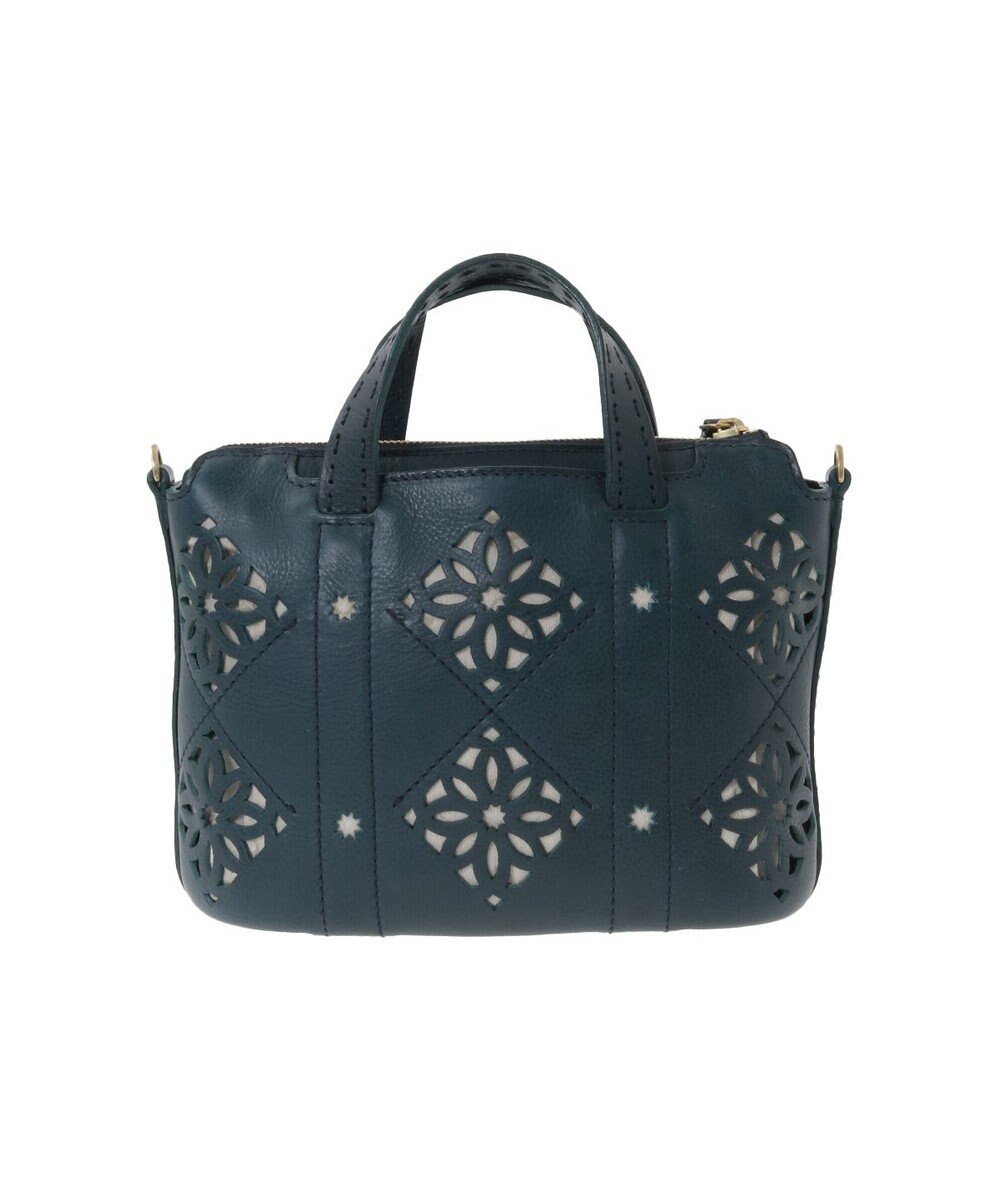 genten アーガイルカットワーク 2wayバッグ 