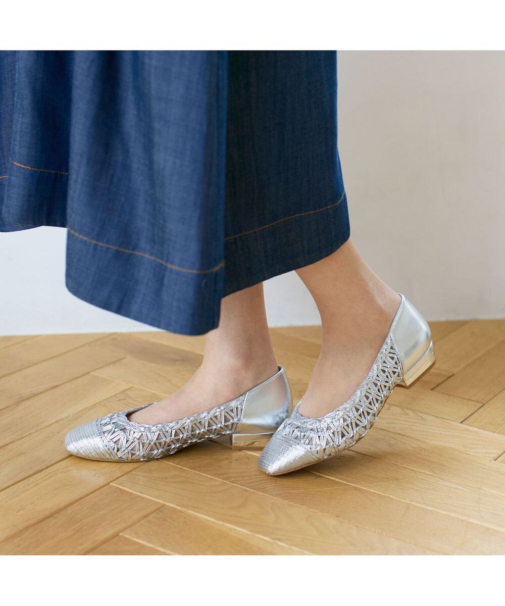 Riz raffinee <Riz raffinee>メッシュフラットパンプス 