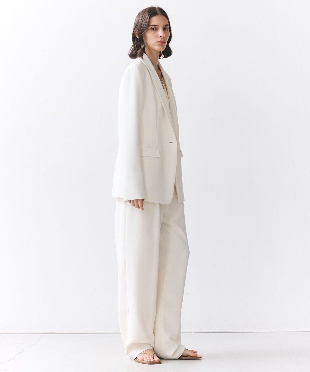 BEIGE， GYPSUM / シルキータッチ ショールカラージャケット 