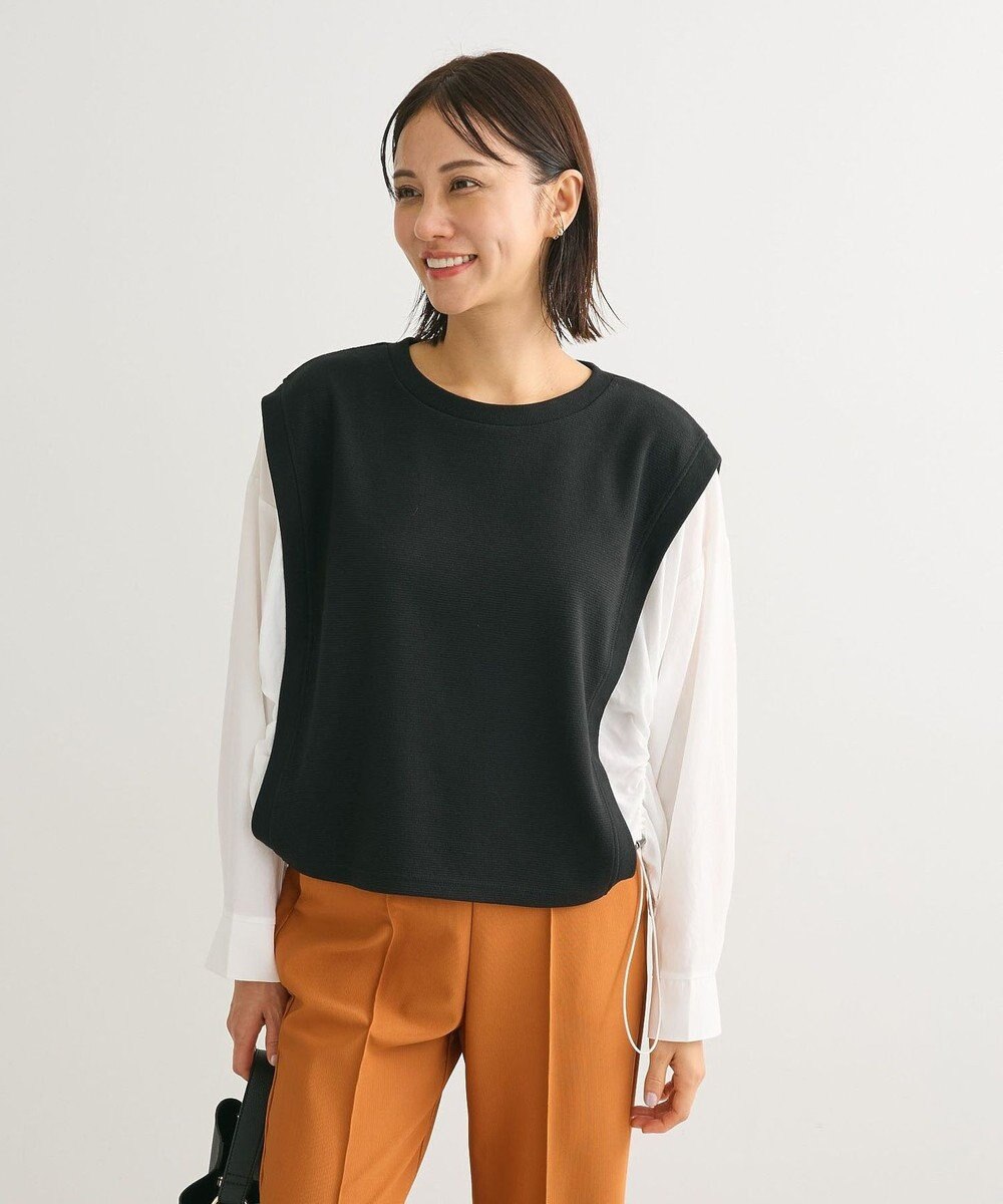 Green Parks リップルドッキングシャーリングプルオーバー 