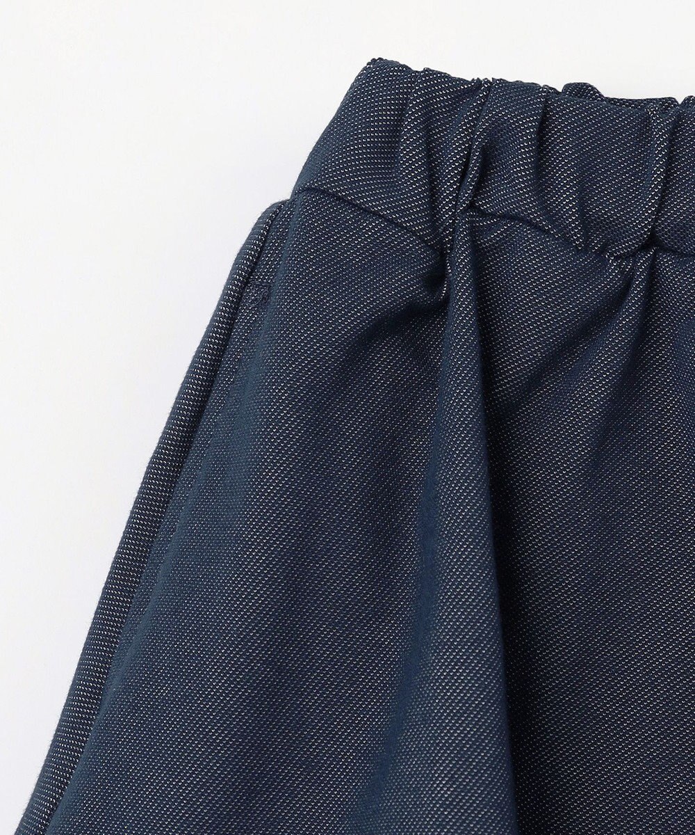 ANY KIDS パール×デニムニットスカッツ 