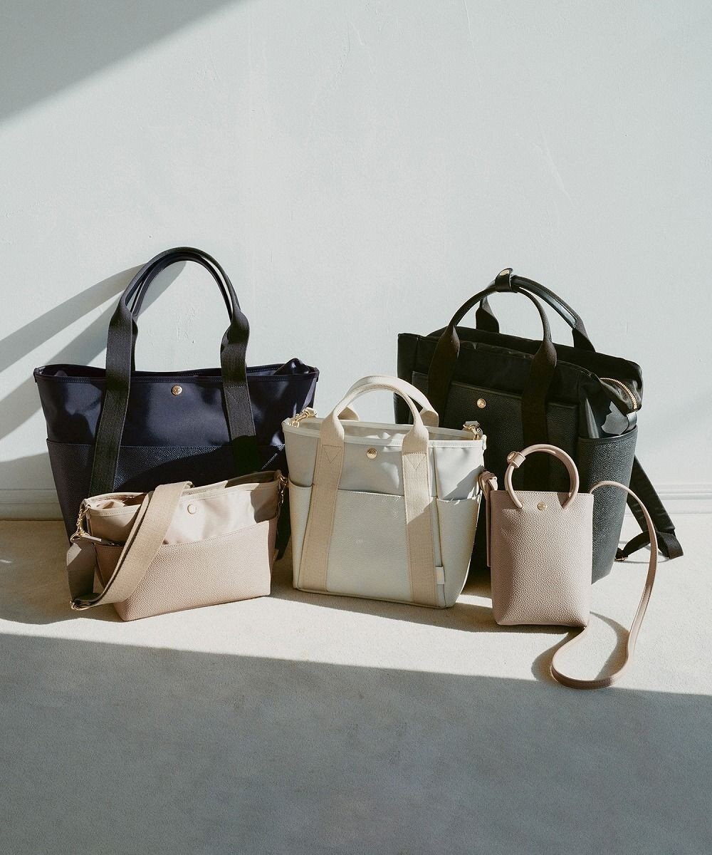 TOPKAPI 【Breath TOPKAPI】【TOPKAPI × 藤本美貴さんコラボ】スコッチグレイン 10ポケット トートバッグ L/マザーズバッグ/撥水 