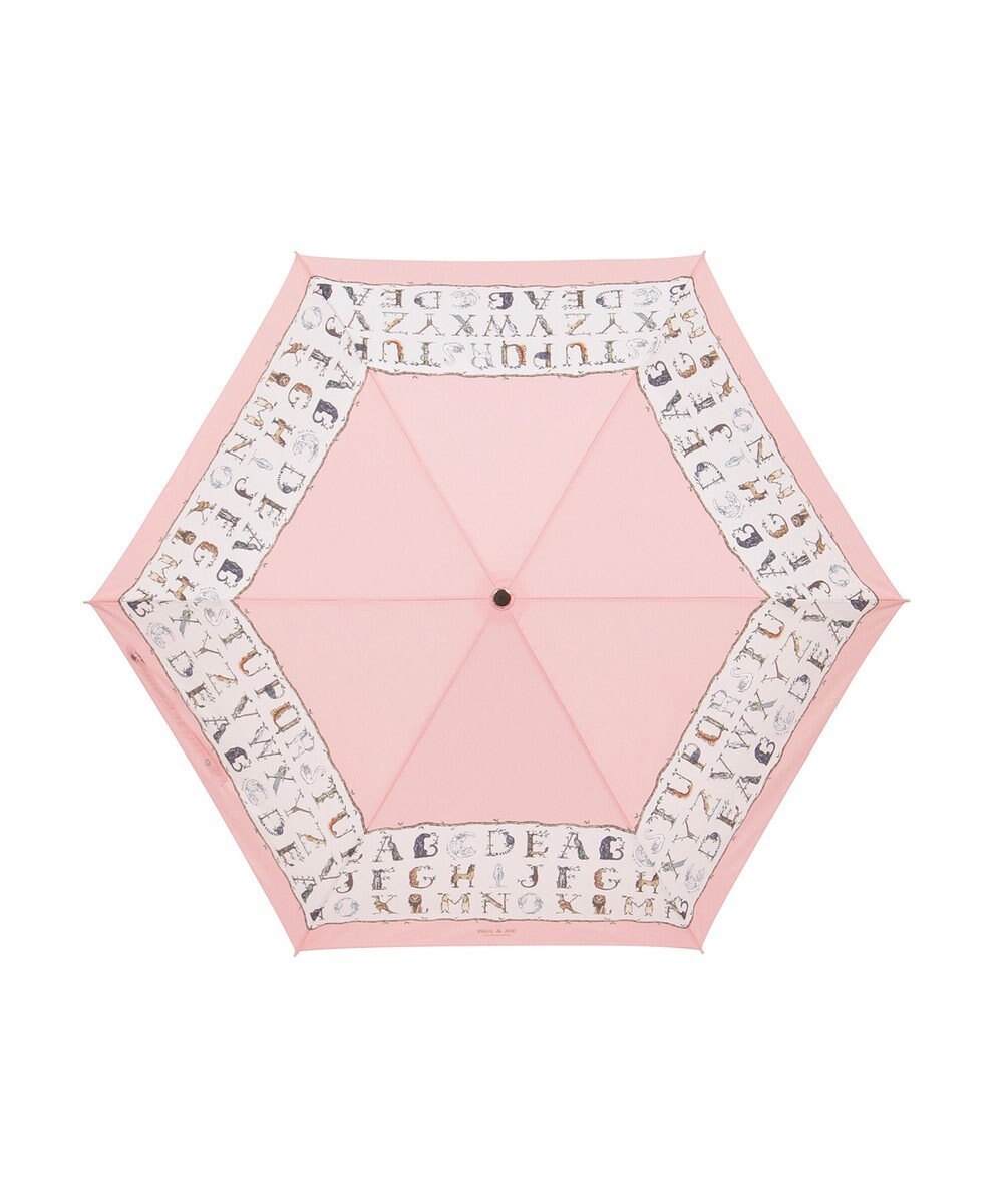 MOONBAT ポール & ジョー (PAUL & JOE ACCESSOIRES) ABC Garden アニマル 折りたたみ傘 竹手元 巾着型傘袋 