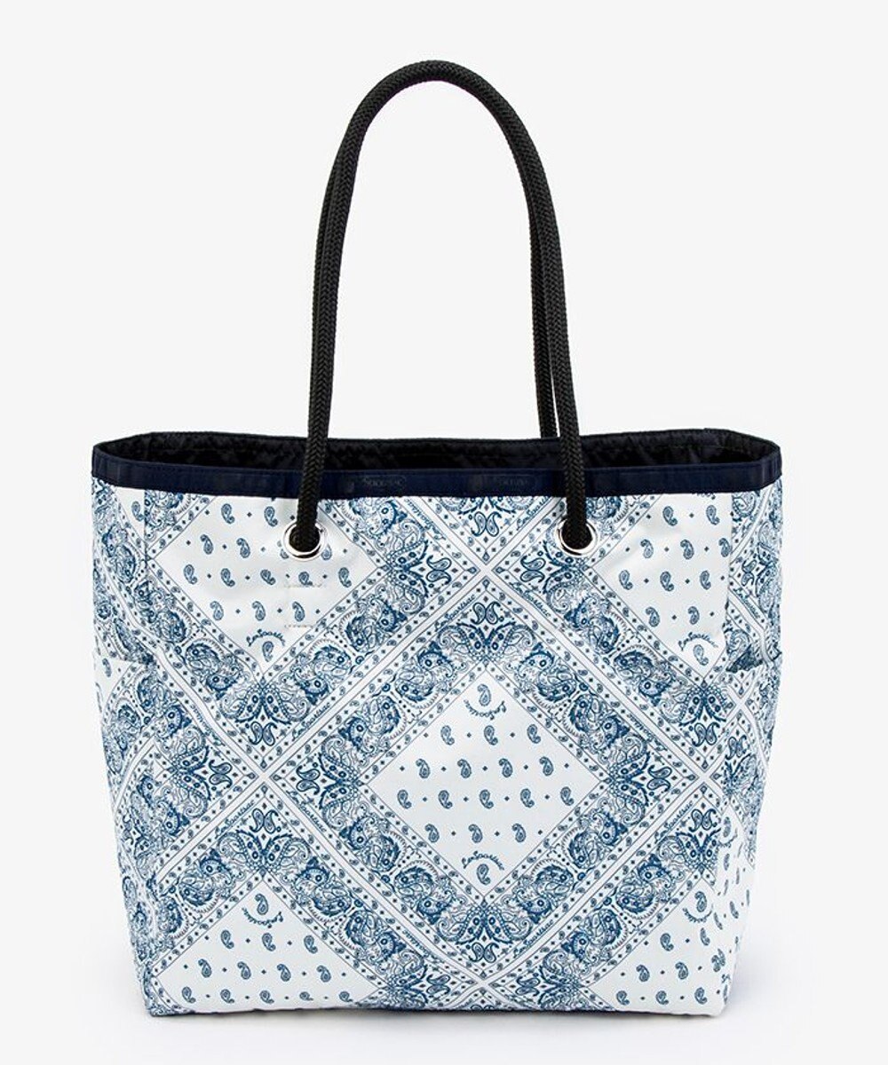 LeSportsac ML 2 WAY TOTE        /バンダナブリーズ/ディープシーブルー 