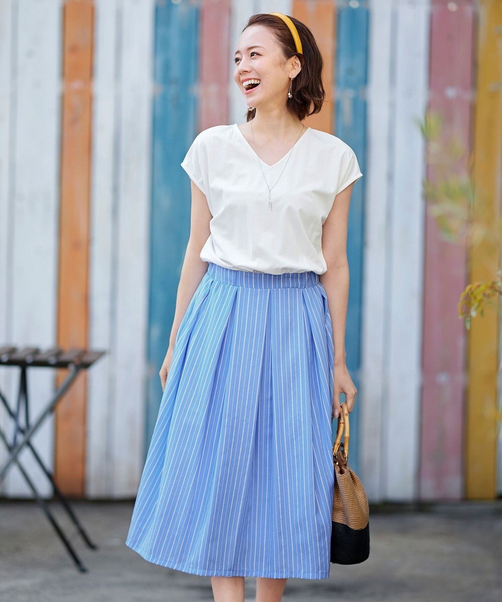 Tiaclasse 【洗える】異素材を組み合わせたカットソードッキングワンピース 