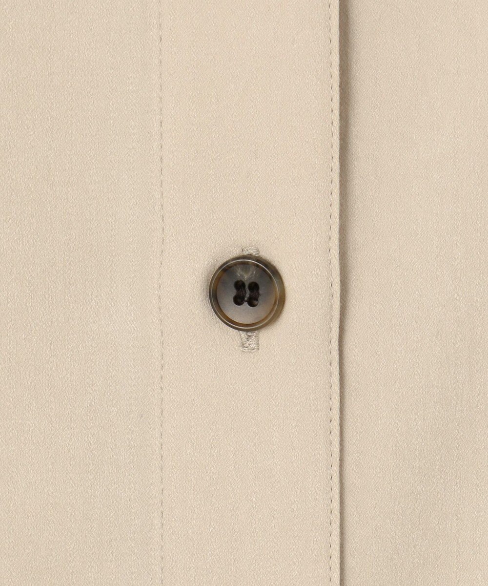 23区 L 【見上愛さん着用/Oggi10月号掲載/洗える】スエーディーサテン シャツ 