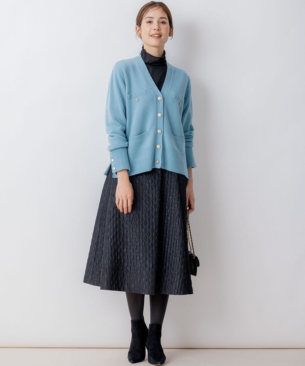組曲 【WEB限定】ウールカシミヤミックス カーディガン 