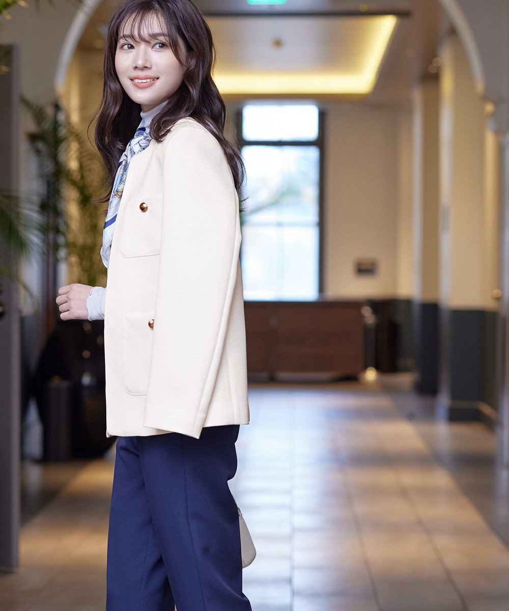 Tiaclasse 【洗える】ワッフルピケジャケット 