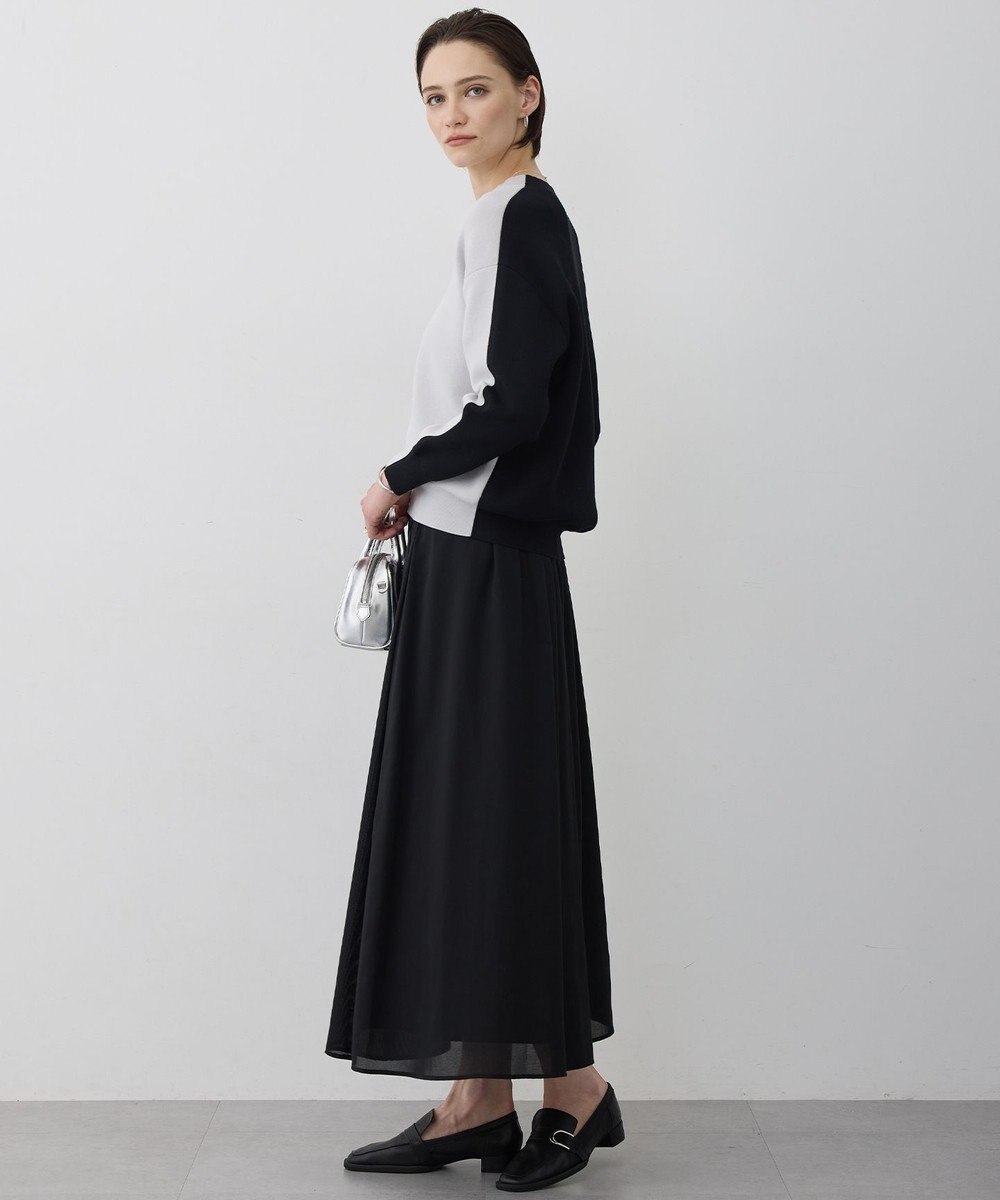 ICB 【先行予約】 コットンポリエステルスムース Vネックニット 