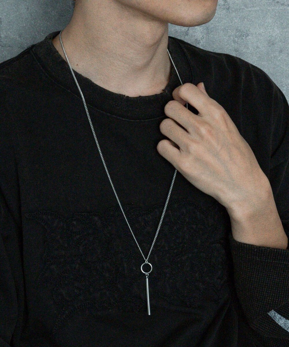 WEGO Mモチーフロングチェーンネックレス 