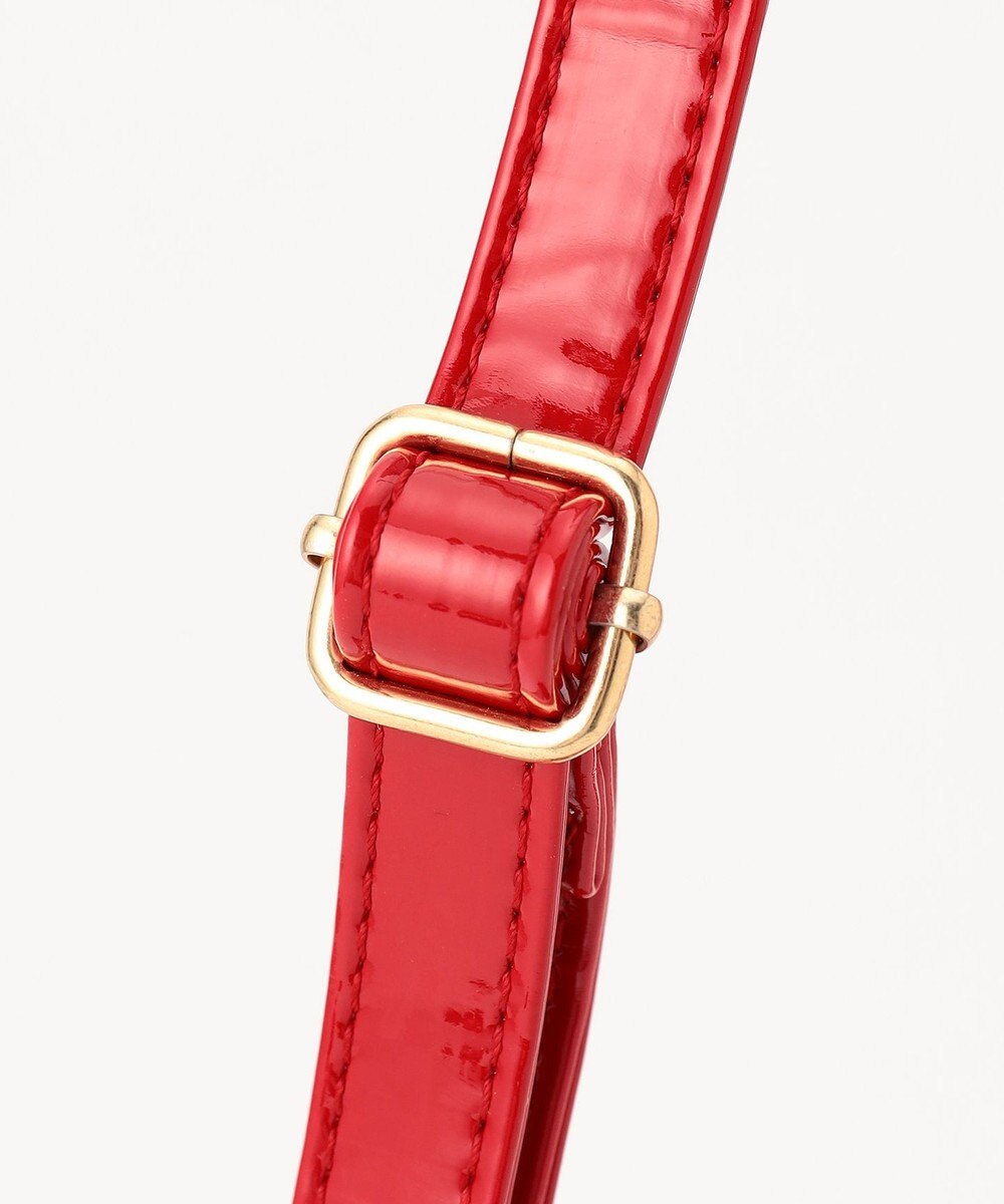 ANY KIDS エナメルハート型 ショルダーバッグ 