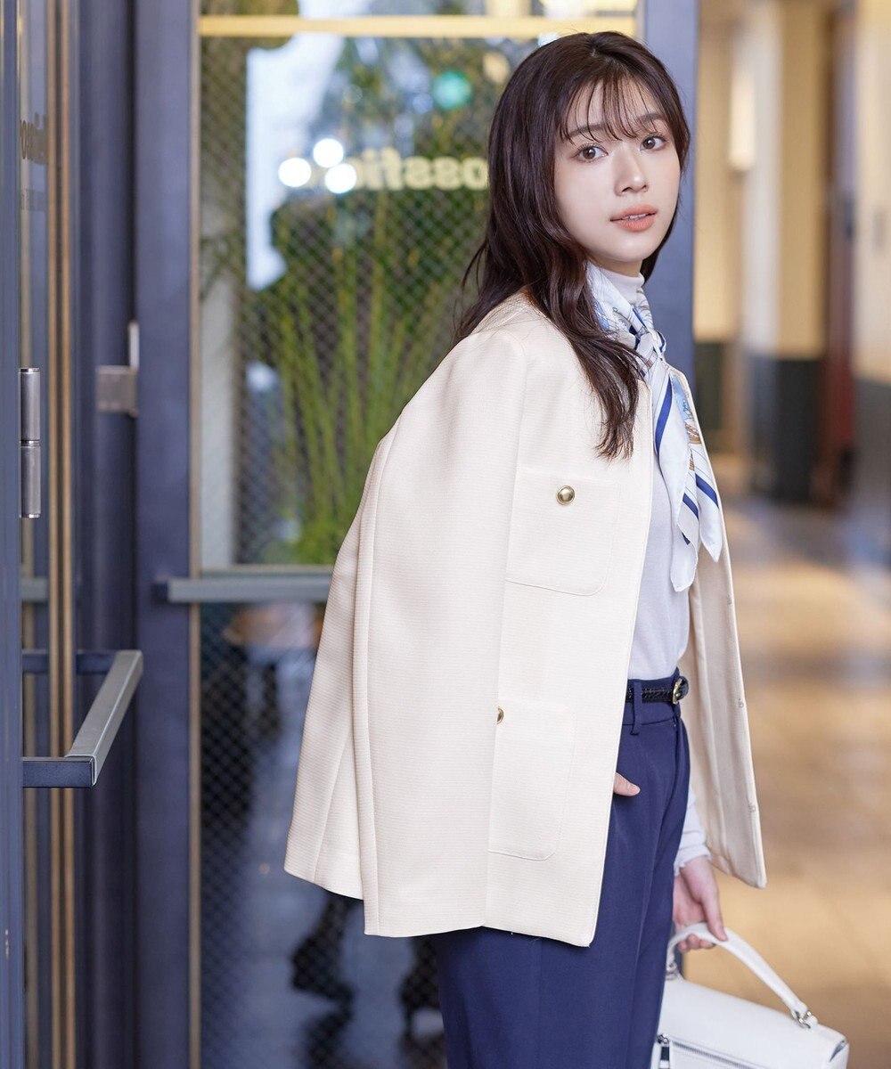 Tiaclasse 【洗える】ワッフルピケジャケット 