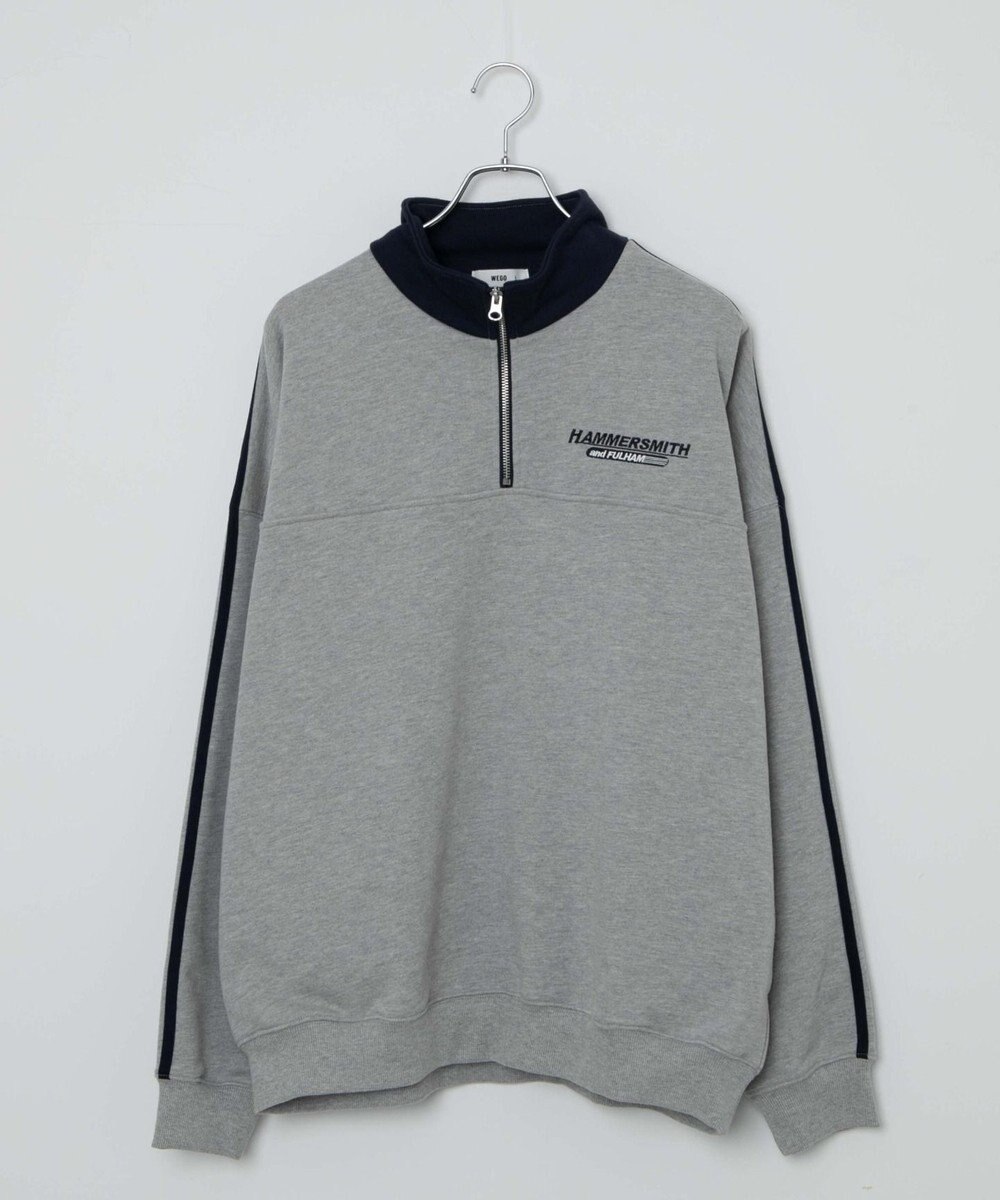 WEGO ヘビーウエイトラインスリーブプルオーバー 