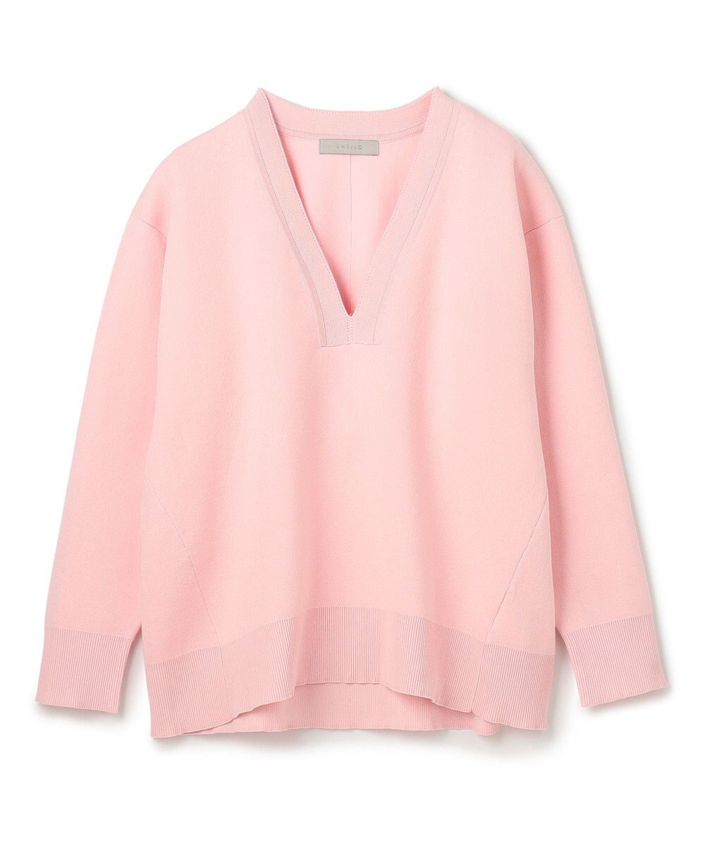 UNFILO スポンジニット ディープネック 