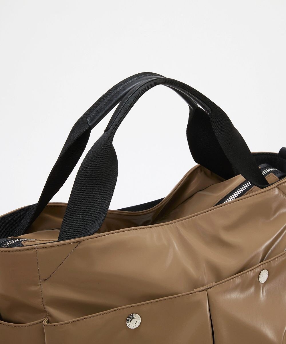 TOPKAPI 【Breath TOPKAPI】Train 防水ポリエステル ショルダー付き A4 トートバッグ / キャリー対応 