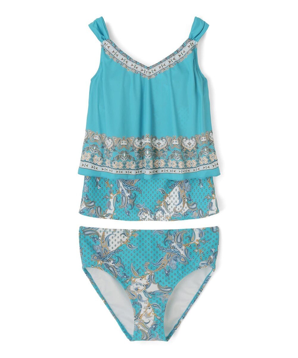 San-ai Resort（三愛水着楽園） ロングパンツセット　9M・11L　【Coral veil（コーラルヴェール）】 