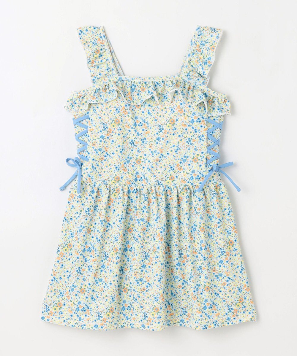 組曲 KIDS 【UVカット】【SS-Lサイズ】トロピカルフラワー スイムウェア(ワンピース) 