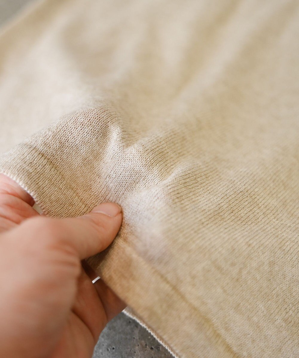 muuc 〈洗えるニット〉〈肌に優しいニット〉〈コットン＆カシミヤ〉〈通年着られるニット〉14Gハイゲージニットプルオーバー 