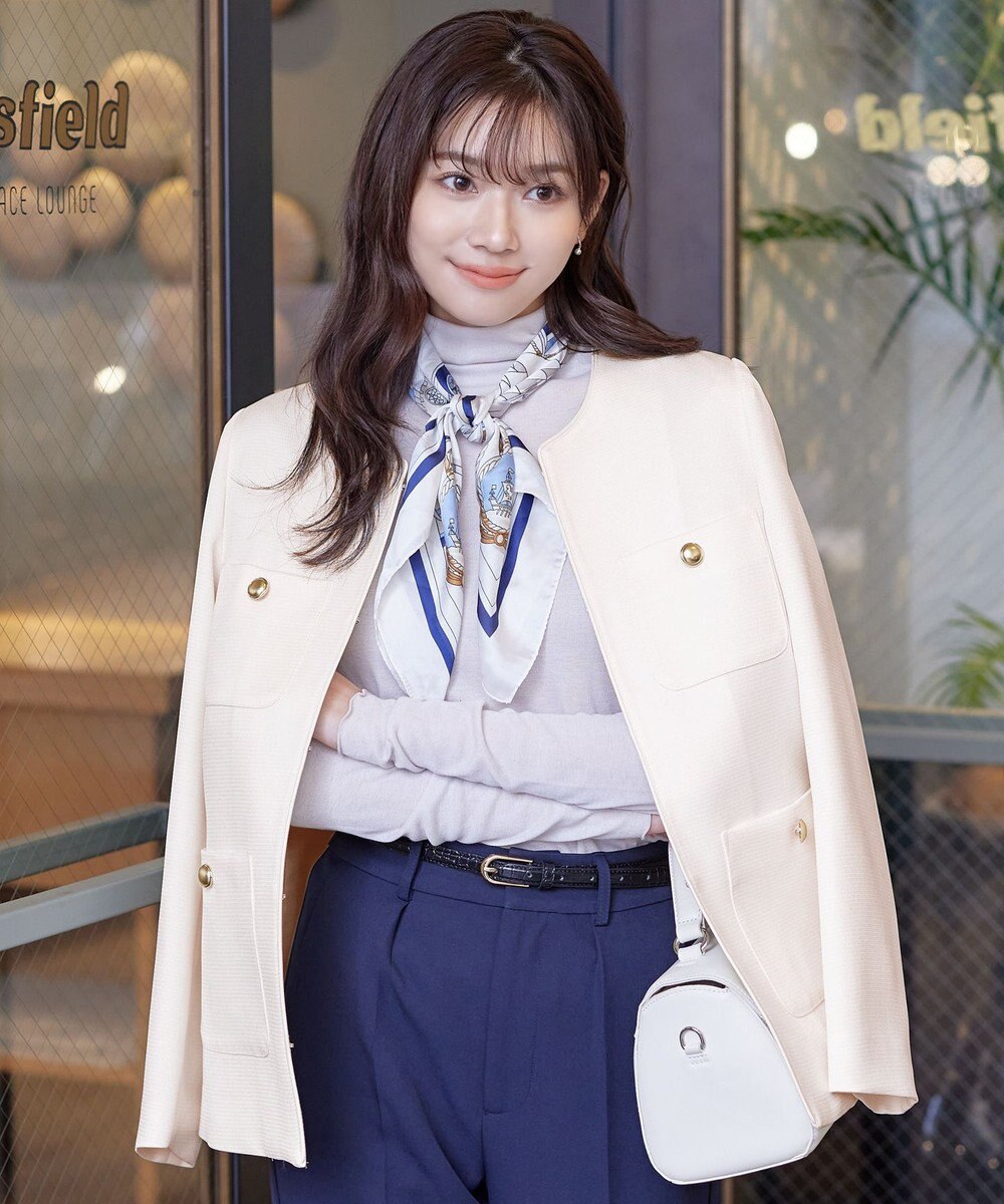 Tiaclasse 【洗える】ワッフルピケジャケット 