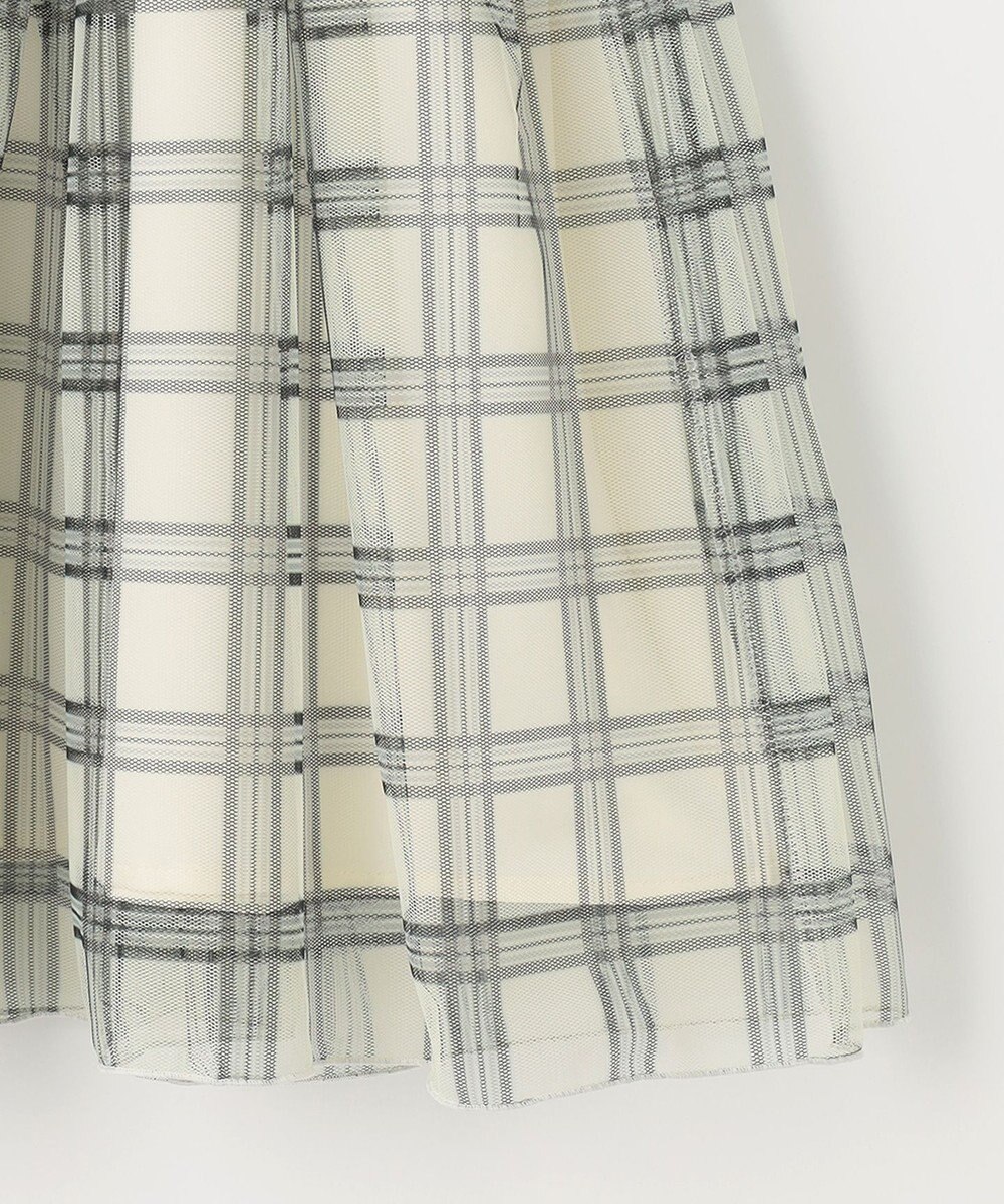 組曲 KIDS 【110-140cm】ノエルチェックチュール ワンピース 