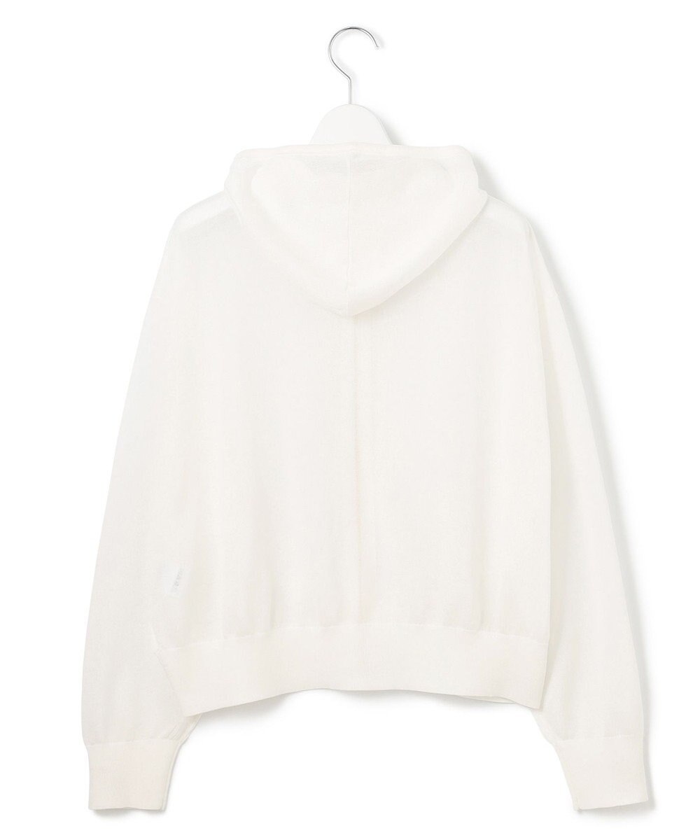 23区 S 【洗える】シャイニーシアー ニット パーカー 